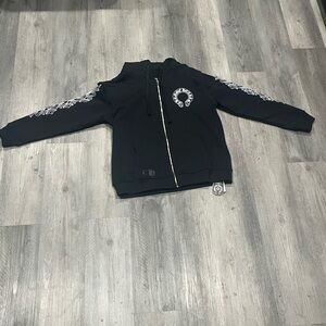 Black CH floral horseshoe jacket medium